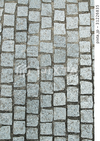 テクスチャー ブロック 目地 石 路面 タイル コンクリートの写真素材
