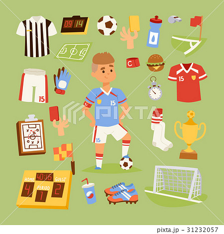 Soccer icons vector illustration. Soccer icons vector illustration. 31232057
