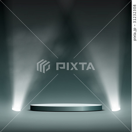 Round scene and the lights. Round scene and the lights. 31232308
