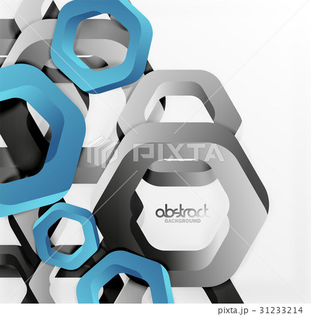 Overlapping hexagons design background 31233214
