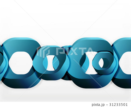 Geometric abstract background, cut chain shapes or 31233501