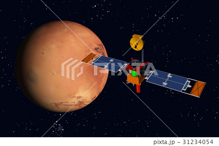 Robotic spacecraft and planet Mars Robotic spacecraft and planet Mars 31234054
