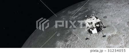 Lunar Module near the moon Lunar Module near the moon 31234055
