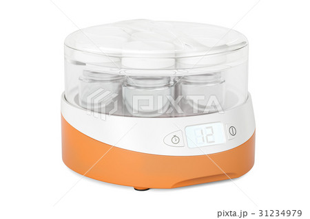 Automatic yogurt maker closeup, 3D rendering Automatic yogurt maker closeup, 3D rendering 31234979