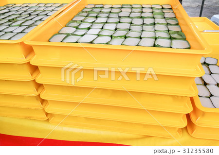 Trays of tepung pelita, popular sweet dessert Trays of tepung pelita, popular sweet dessert 31235580