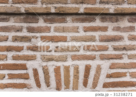 レンガを埋め込んだ壁面 31238271