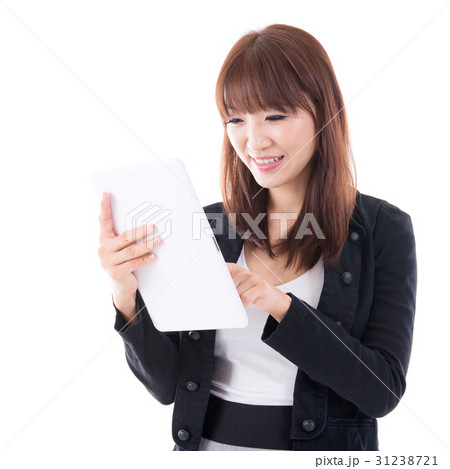 Using digital computer tablet. 31238721