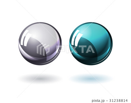 Glass sphere, realistic vector illustration 31238814