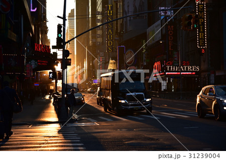 朝日に染まるニューヨーク・マンハッタン 朝日に染まるニューヨーク・マンハッタン 31239004