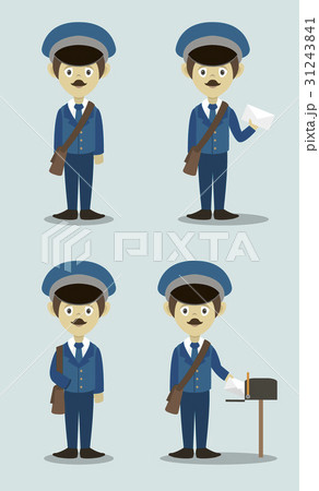 Official Postman set In Uniformのイラスト素材 [31243841] - PIXTA