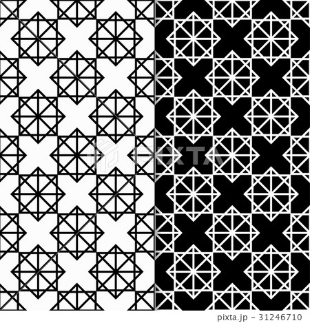 Black and white seamless pattern. Geometric print 31246710