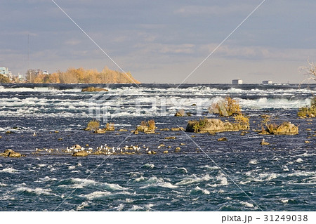 Beautiful image with powerful Niagara river Beautiful image with powerful Niagara river 31249038