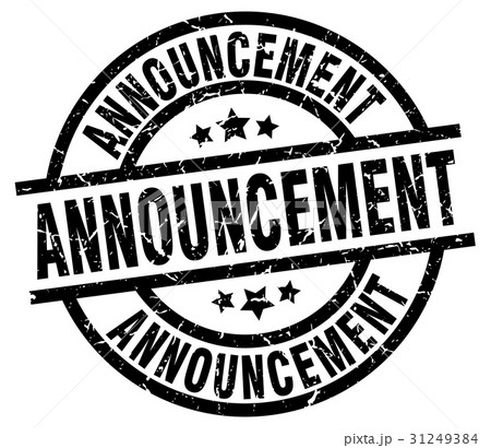 announcement round grunge black stamp announcement round grunge black stamp 31249384
