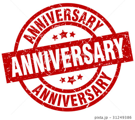 anniversary round red grunge stamp anniversary round red grunge stamp 31249386