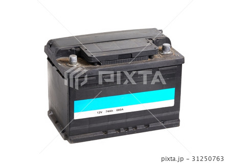 Car battery on white Car battery on white 31250763