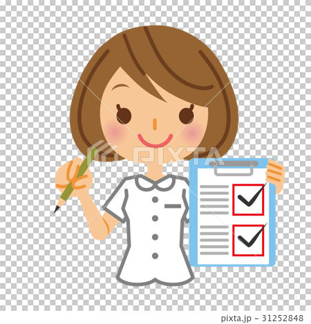 ナース　チェック　確認 31252848