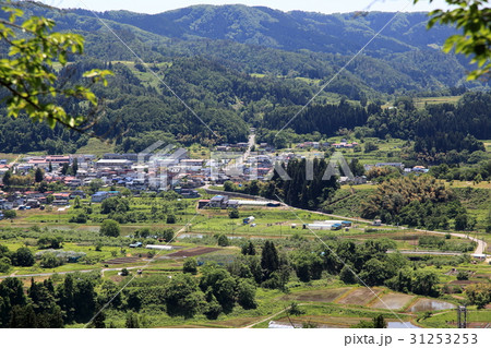 朝日町一本松公園から眺める街並風景 31253253