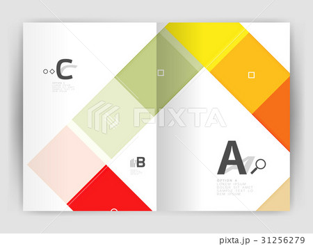 Set of front and back a4 size pages, business 31256279