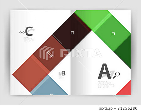 Geometrical brochure a4 business template 31256280