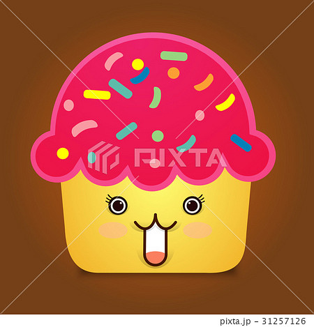cute Cupcake Character 31257126