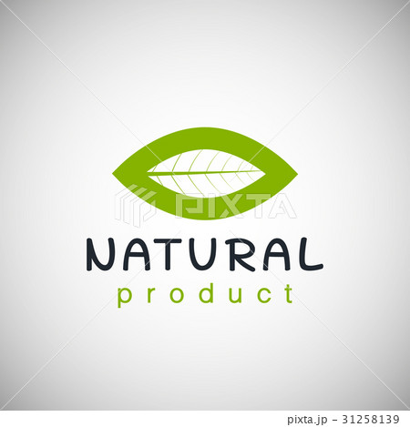 Natural product logo design template .  31258139