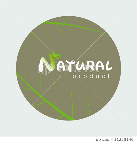 Natural product logo design template  31258140