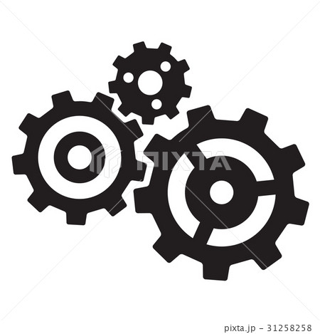 Three gears isolated on white background Three gears isolated on white background 31258258