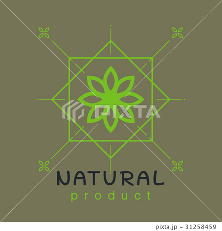 Natural product logo design template Natural product logo design template 31258459