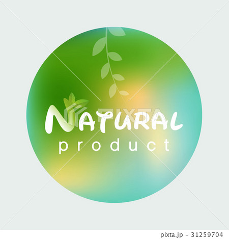 Natural product logo design template .  31259704