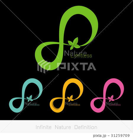 Logo infinity with leaf 31259709