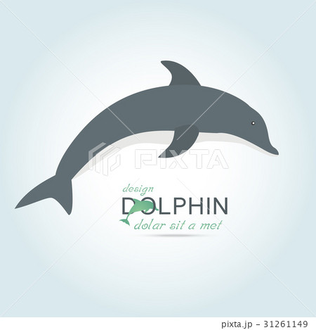 Dolphin icon design element 31261149
