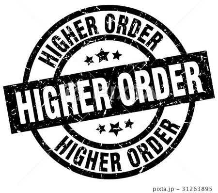 higher order round grunge black stamp 31263895