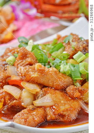 Fish with sweet and sour source Fish with sweet and sour source 31266968
