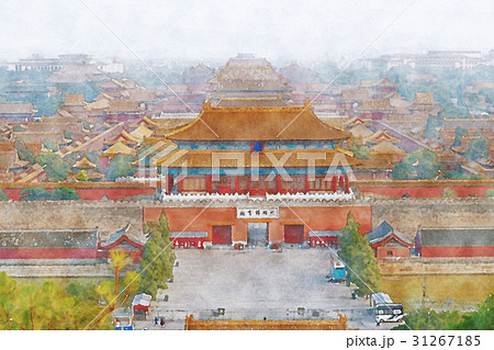 紫禁城 故宮博物院 北京市 水彩画 紫禁城 故宮博物院 北京市 水彩画 31267185