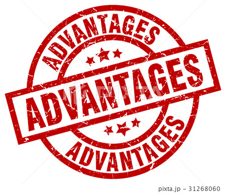 advantages round red grunge stamp advantages round red grunge stamp 31268060