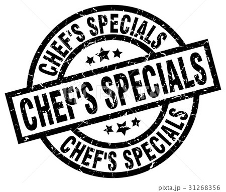 chef's specials black round grunge stamp 31268356