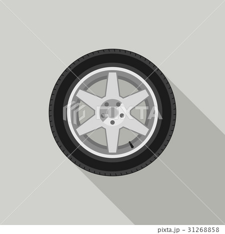 Wheel flat icon 31268858