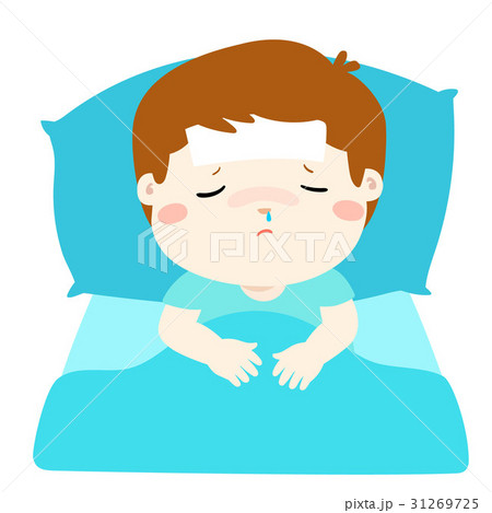 kid going to bed cartoon