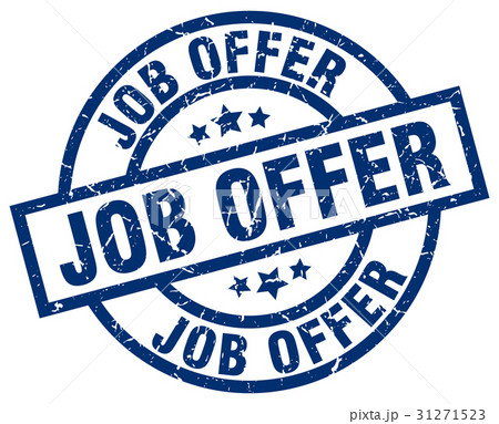 job offer blue round grunge stamp job offer blue round grunge stamp 31271523