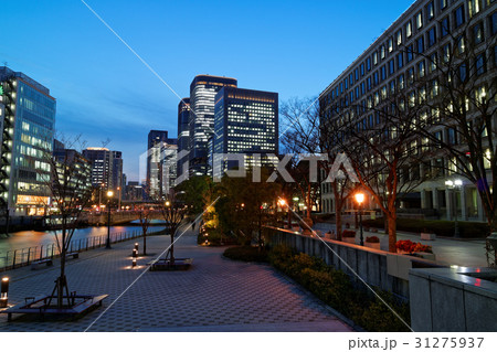 大阪中之島 夕暮れのビル群 大阪中之島 夕暮れのビル群 31275937