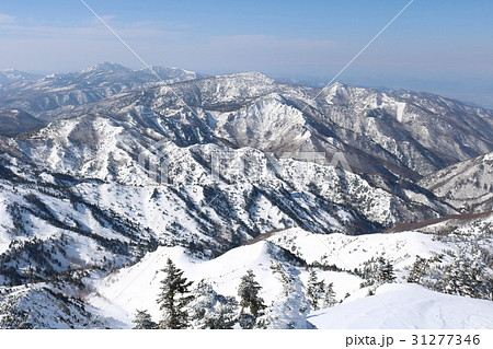 横手山山頂からの山々 31277346