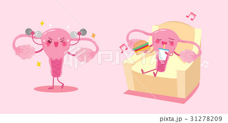 cute cartoon uterus 31278209
