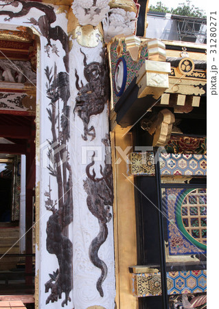 日光東照宮　唐門　龍の彫刻 31280271