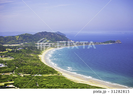 糸島 火山（ひやま）から見る絶景の写真素材 [31282815] - PIXTA