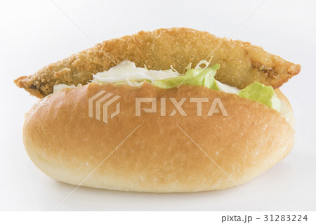 フィッシュバーガー シンプル・白バックの写真 31283224