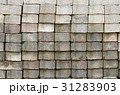 The brick block surface is stacked against 31283903