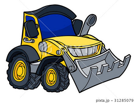 Cartoon Bulldozer Diggerのイラスト素材 [31285079] - PIXTA