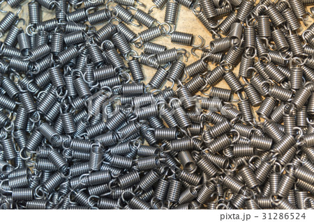 The pile of industrial coils spring.  31286524