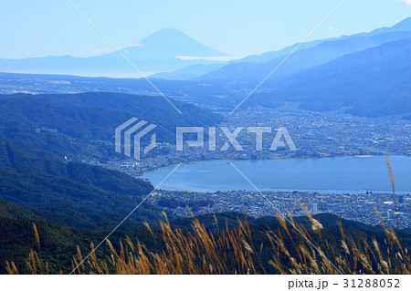 高ポッチ高原から見る諏訪湖 31288052