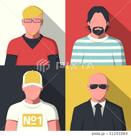 Flat avatar icons Flat avatar icons 31291064